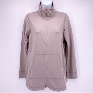 Eileen Fisher Light Brown Zip Up Jacket Sz PS